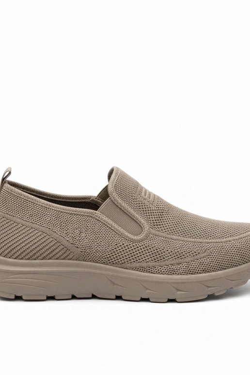 Baskets homme marron sans lacets...