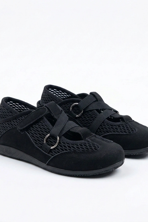 Ballerines de style sportif noires...