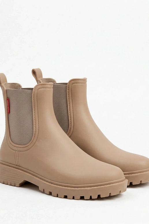 Bottes en caoutchouc sable foncé Alba