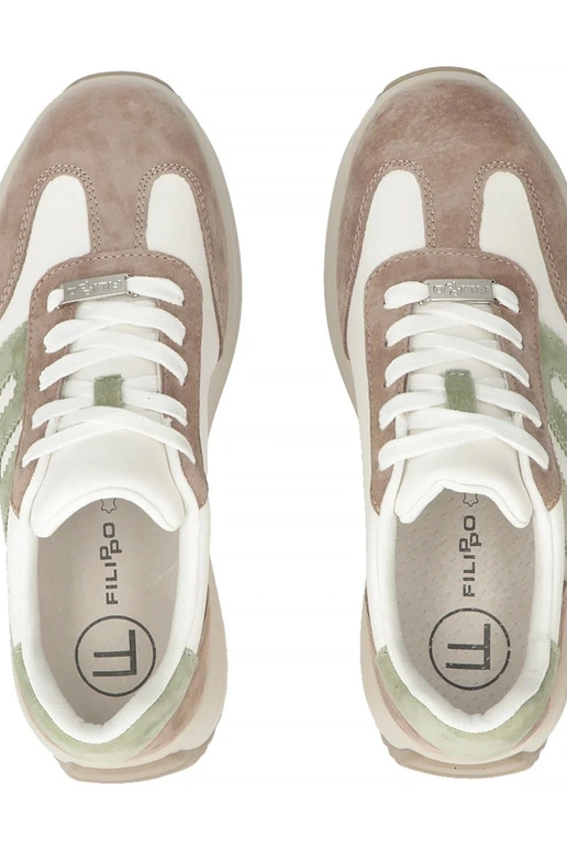 Bottines en cuir sable à plateforme...