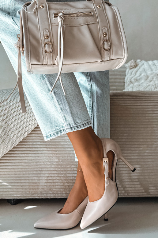 Escarpins avec découpes et boucles Vinceza 62288 couleur grise