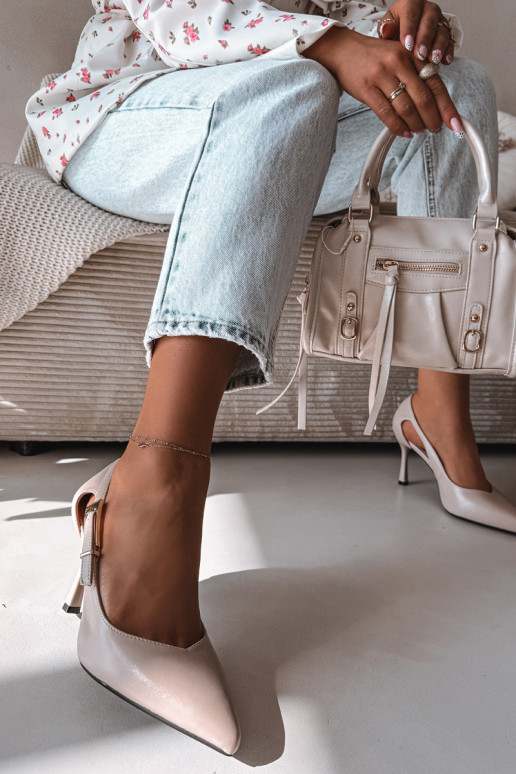 Escarpins avec découpes et boucles Vinceza 62288 couleur grise