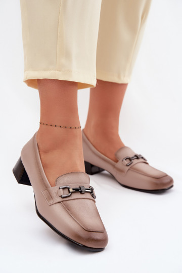 Peau chaussures Féminin Klocke avec des ornements Vinceza 39978 beige