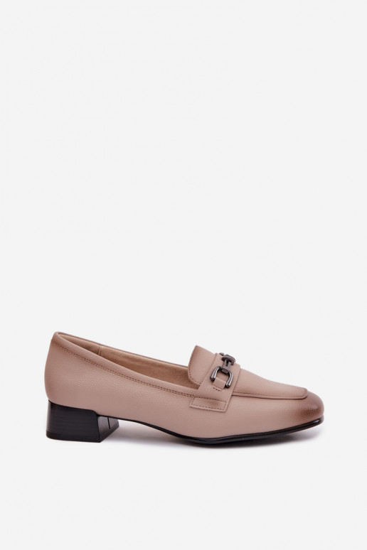 Peau chaussures Féminin Klocke avec des ornements Vinceza 39978 beige