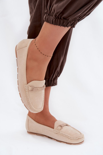 Mocassins pour femme couleur sable Olisa