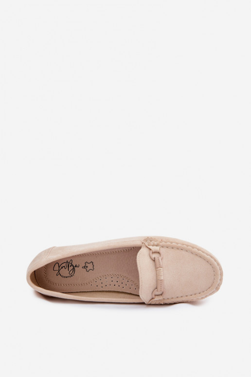 Mocassins Appartement pour femmes beige Olisa