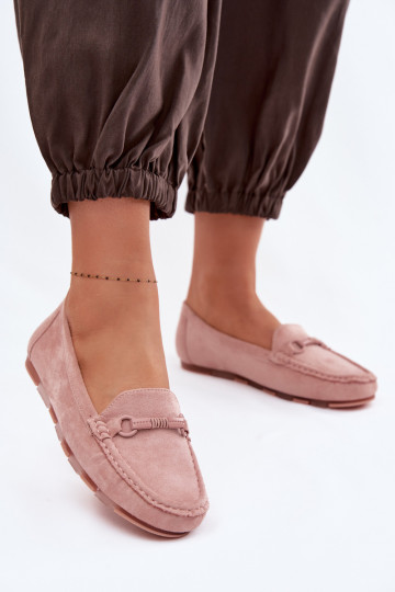 Mocassins Appartement pour femmes couleur rose Olisa