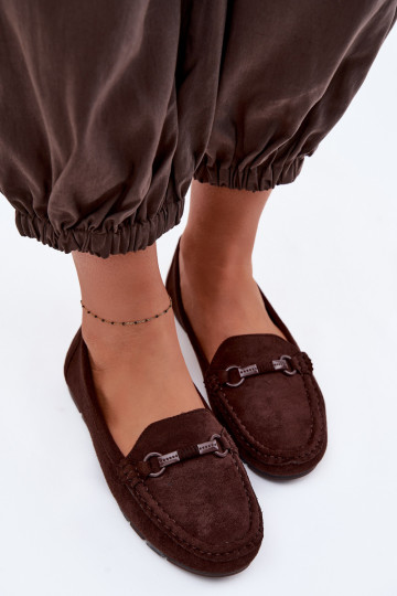 Mocassins pour femme couleur chocolat Olisa