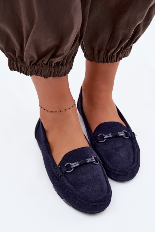 Mocassins Appartement pour femmes bleu foncé Olisa