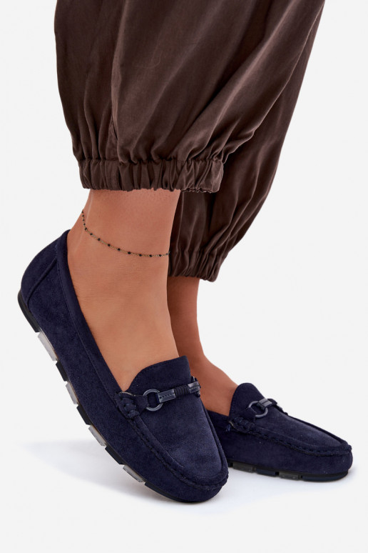 Mocassins Appartement pour femmes bleu foncé Olisa