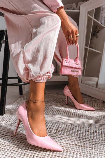 Talons hauts vernis classiquesImitacji Skóry couleur rose Odira