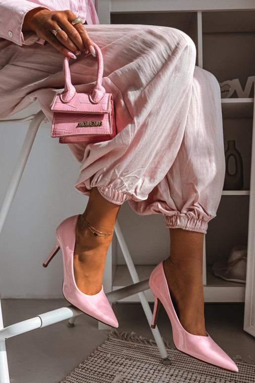 Talons hauts vernis classiquesImitacji Skóry couleur rose Odira