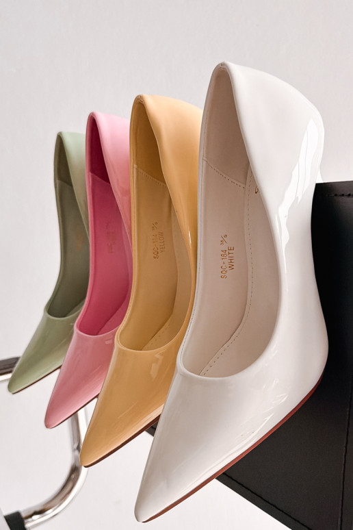 Talons hauts vernis classiquesImitacji Skóry couleur blanche Odira