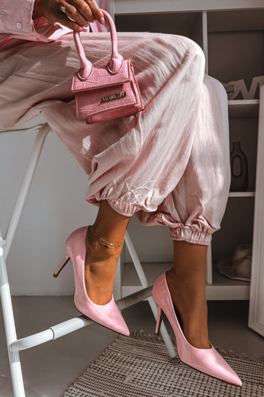 Talons hauts vernis classiquesImitacji Skóry couleur rose Odira