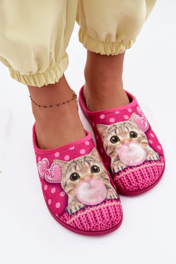 Chaussons femmes avec caoutchouc et bulle Inblu EC000093 rose 2