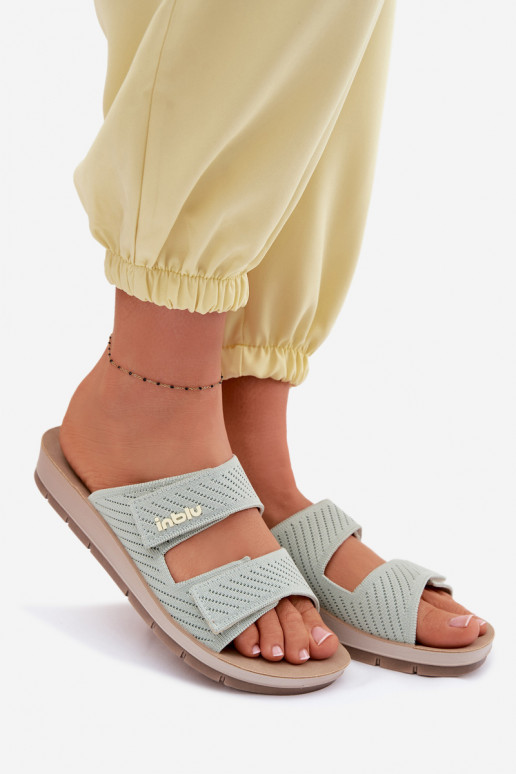 Pantoufles pour femmes INBLU AG000015 couleur verte