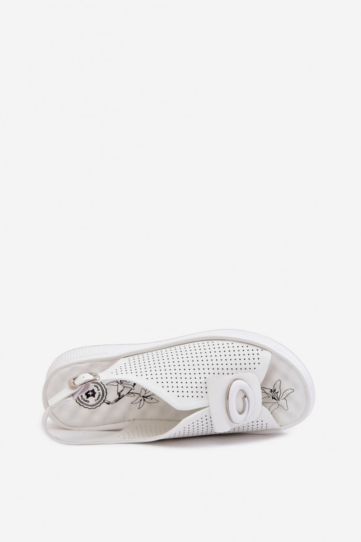 Sandales pour femmes Féminin Avec des décorations Detalem couleur blanche Deliva