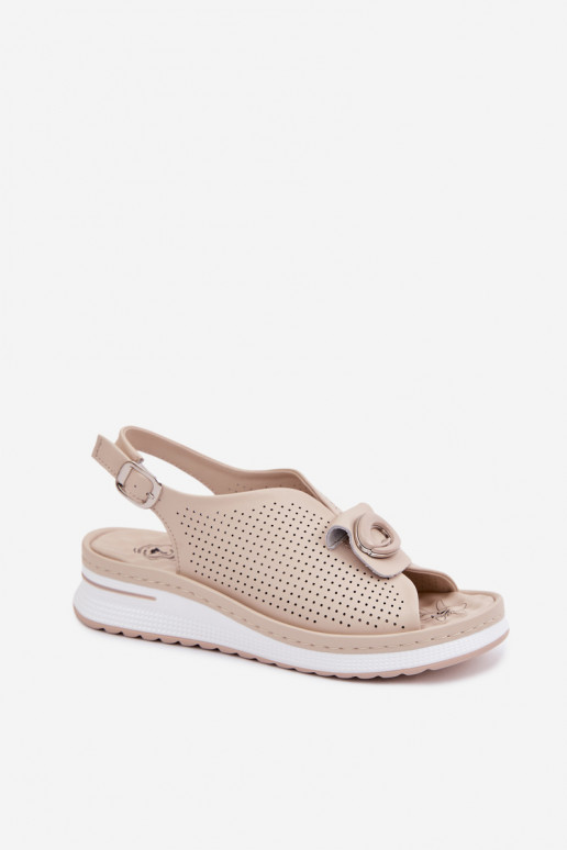 Sandales pour femmes Féminin Avec des décorations Detalem beige Deliva