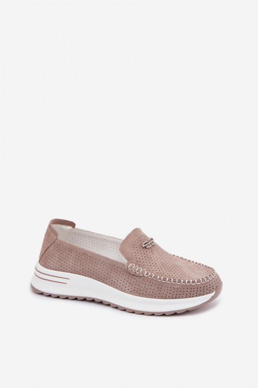 mocassins pour femmesActivéturalnego en daimu beige Demela