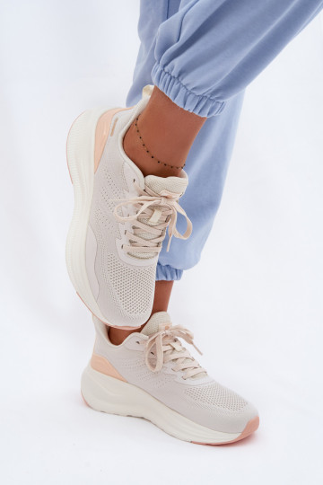 Baskets pour femmes avec plateforme Gelirae couleur sable