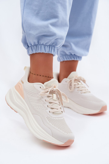 Baskets pour femmes avec plateforme Gelirae couleur sable 2