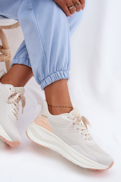 baskets Féminin avec une plateforme beige Gelirae