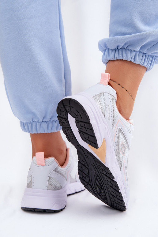 baskets Chaussures modèle baskets Féminin LOTTO KITAURA couleur blanche