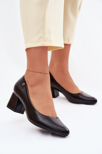 Chaussures à talons noires Vinceza 62292 2