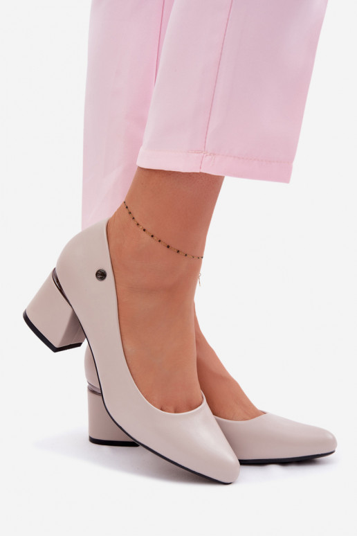 Chaussures avec des talons Vinceza 62292 couleur grise