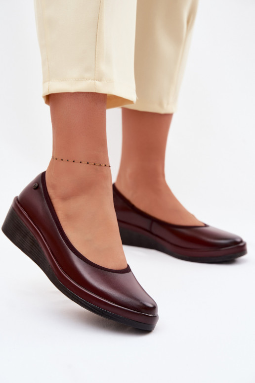 Peau chaussures Féminin avec une plateforme Vinceza 39987 Bourgogne
