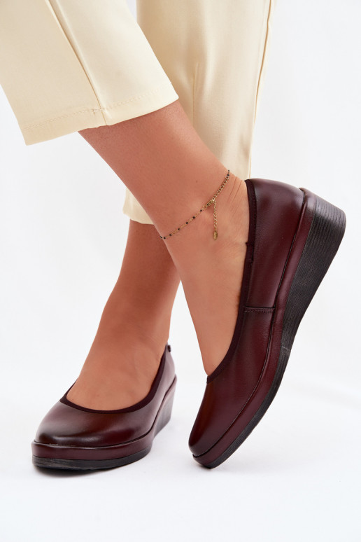 Peau chaussures Féminin avec une plateforme Vinceza 39987 Bourgogne