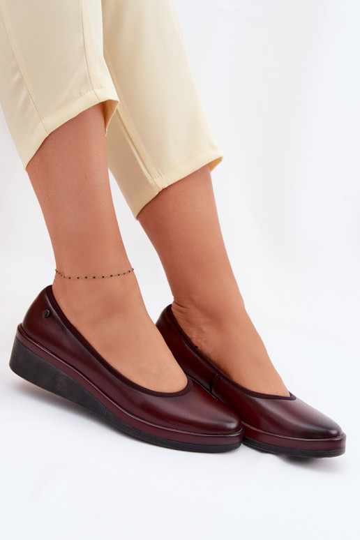 Peau chaussures Féminin avec une plateforme Vinceza 39987 Bourgogne