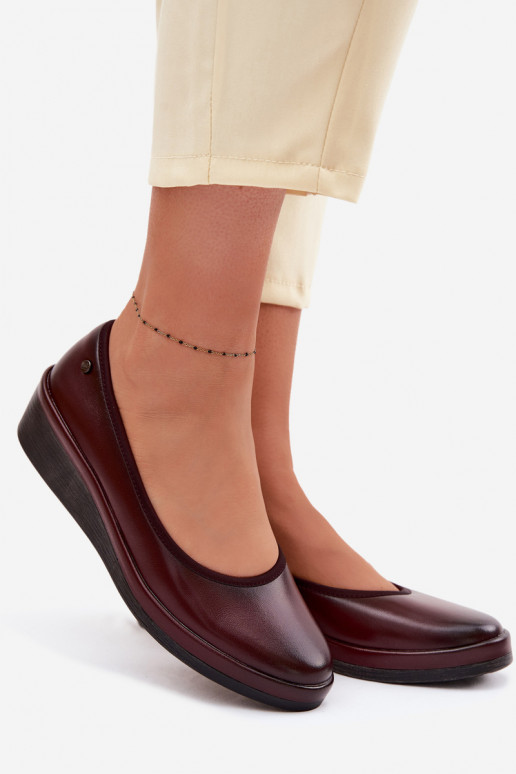 Peau chaussures Féminin avec une plateforme Vinceza 39987 Bourgogne