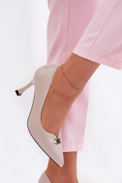 chaussures à talons hauts Avec des décorations Detalem Vinceza 62291 couleur grise