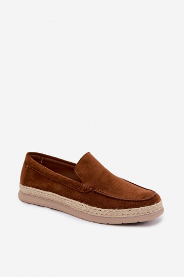 Mocassins espadrilles pour hommes marron Rexton