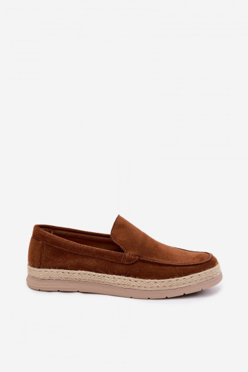 Mocassins espadrilles pour hommes bruns Rexton 2