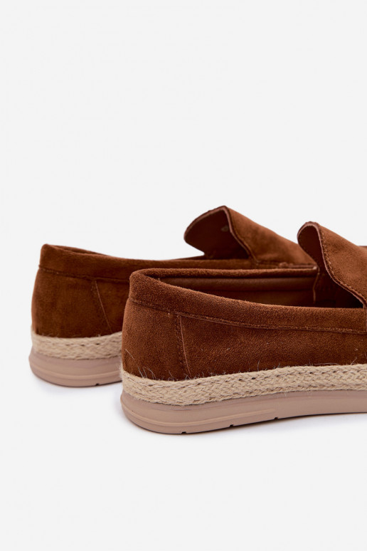 Mocassins espadrilles pour hommes marron Rexton