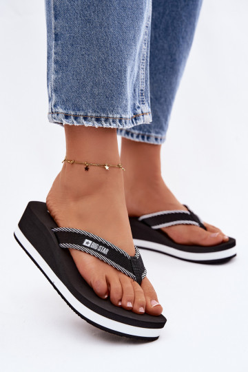 Chaussons Chaussons Féminin avec une plateforme Big Star NN274A727 couleur noire 2