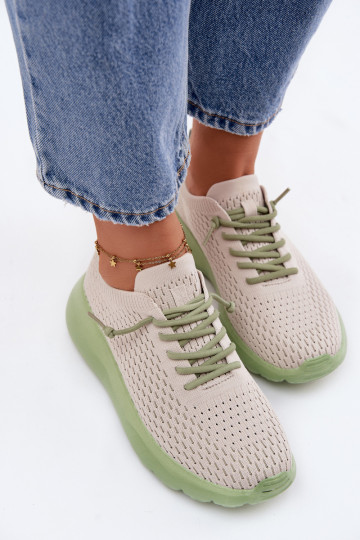 Baskets de sport pour femmes couleur sable Helinae