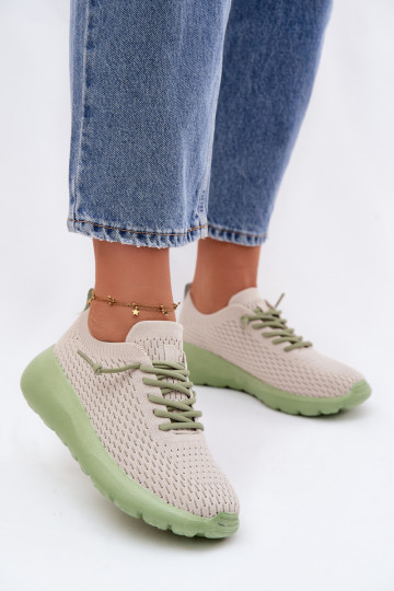 Baskets de sport pour femmes couleur sable Helinae 2