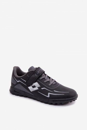 chaussures Baskets pour enfants Jeunesse LOTTO KOBALTO 2601520 Noir et-couleur grise