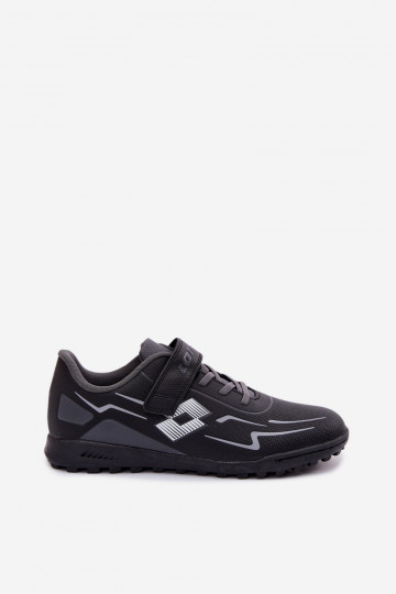 chaussures Baskets pour enfants Jeunesse LOTTO KOBALTO 2601520 Noir et-couleur grise 2