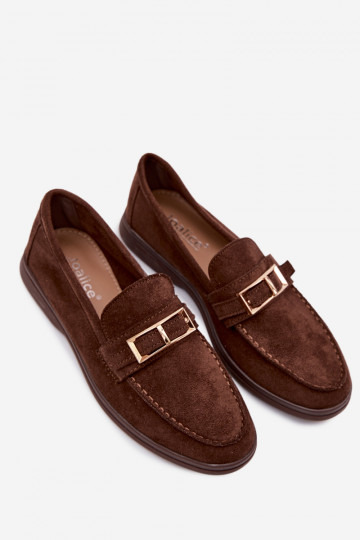 mocassins pour femmes avec boucles CzekoladoÀe Belinae 2