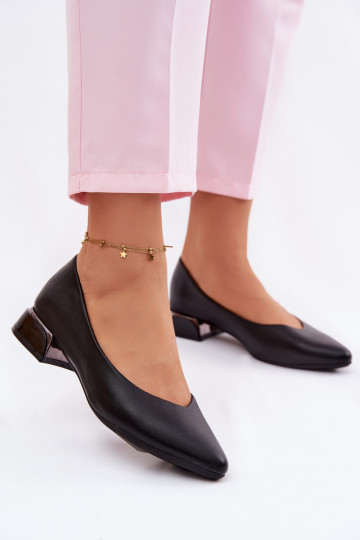 Ballerines à talon bas Vinceza 62280 noires 2