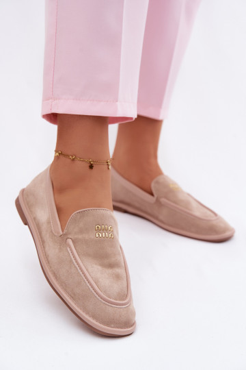 Mocassins plats pour femmes Vinceza 62271 couleur sable 2