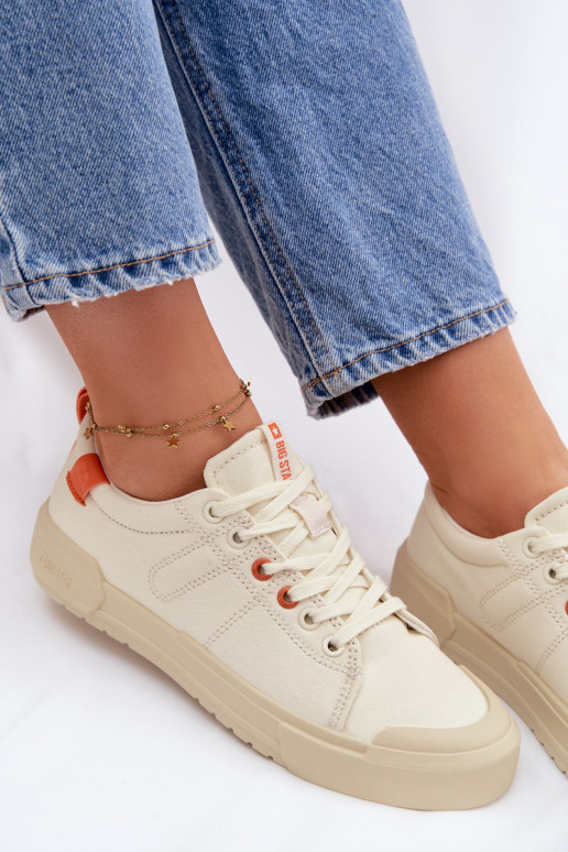 Chaussures de loisirs Big Star NN274445 Memory Foam System beige