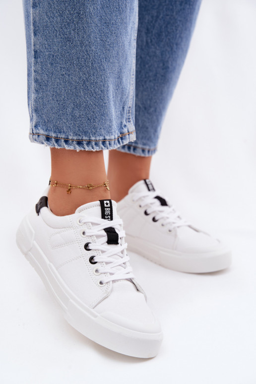 Chaussures de loisirs Big Star NN274444 Memory Foam System couleur blanche