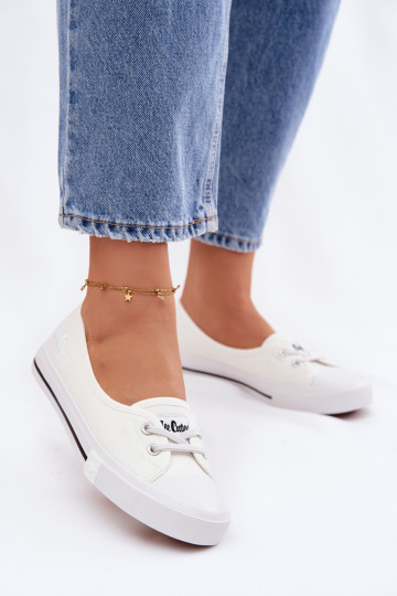Chaussures de loisirs de style sportif Lee Cooper LCIN-26-31-4356 couleur blanche 2