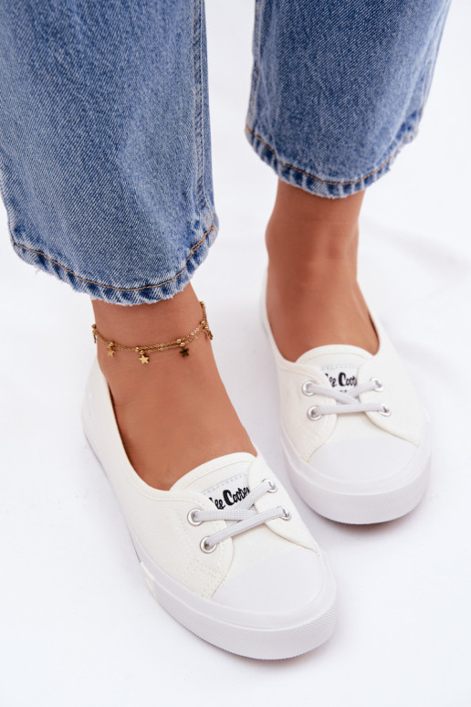 Baskets Chaussures de loisirs Lee Cooper LCDANS-26-31-4356 couleur blanche