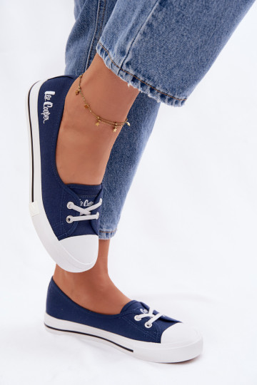 Baskets de loisirs Lee Cooper LCIN-26-31-4355 couleur bleu foncé